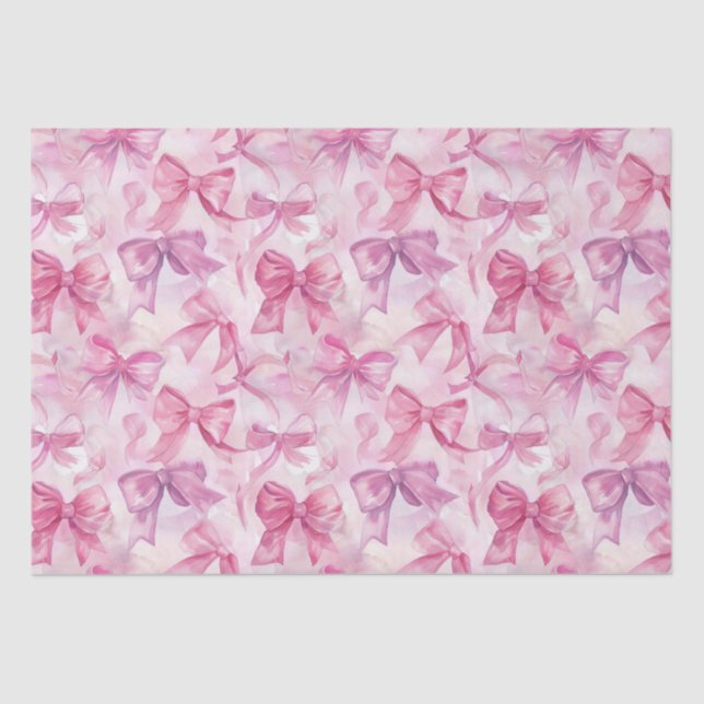 Hübsch in rosa Aquarellfarben Seidenpapier (Vorderseite)