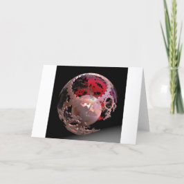 Hübsch in rosa Cogs Feiertagskarte