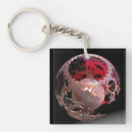 Hübsch in rosa Cogs Schlüsselanhänger