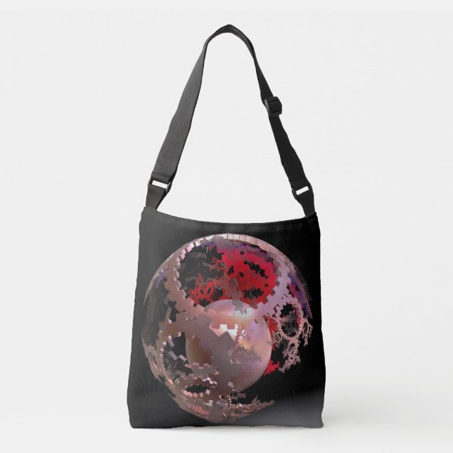 Hübsch in rosa Cogs Tragetaschen Mit Langen Trägern (Vorderseite)