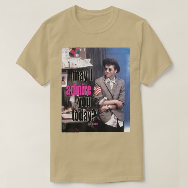 Hübsch in Rosa darf ich Sie heute bewundern T-Shirt (Design vorne)