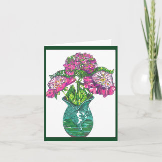 Hübsch in rosa Faltkarte