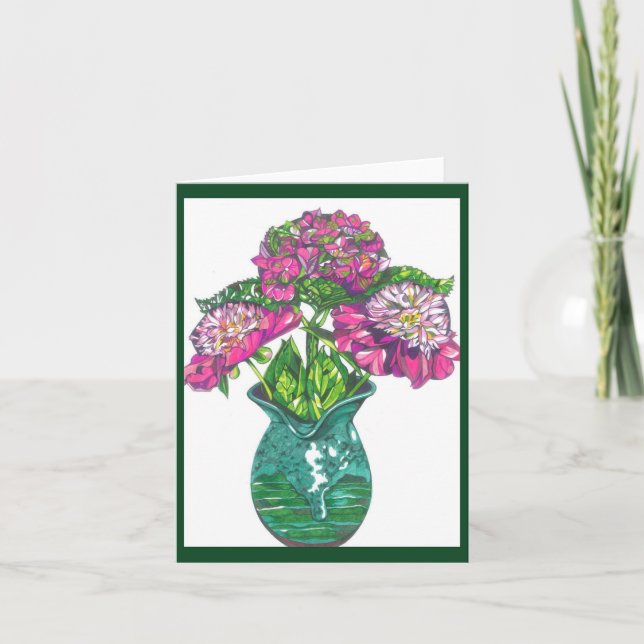 Hübsch in rosa Faltkarte (Vorderseite)