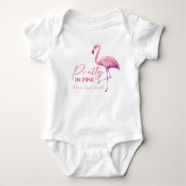 Hübsch in rosa Flamingo Babydusche Bodysuit Baby Strampler