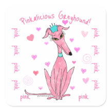 Hübsch in rosa Grauhund Gastgeschenk