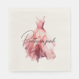Hübsch in rosa Kleid Serviette