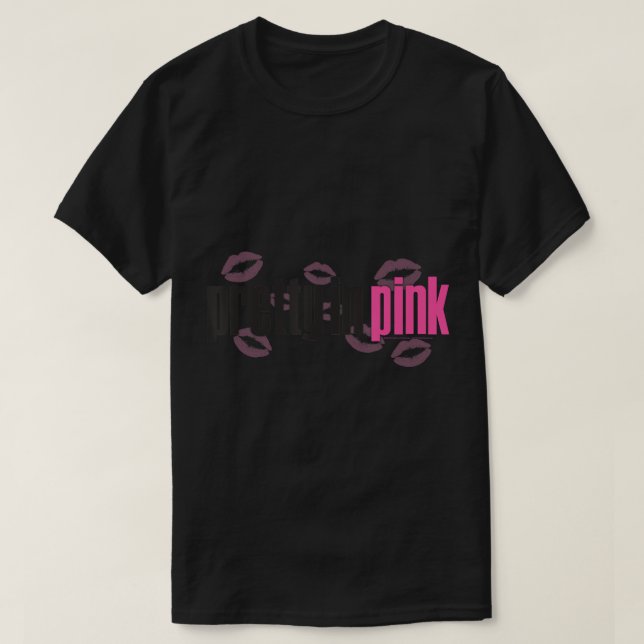 Hübsch in Rosa-Logo-T - Shirt (Design vorne)