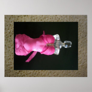 Hübsch in rosa Parfümflasche Poster