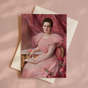 Hübsch in rosa   Paul De La Boulaye Karte