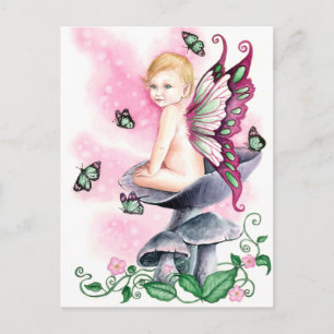 Hübsch in rosa postkarte
