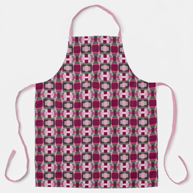 Hübsch in rosa und grün schürze (Vorderseite)