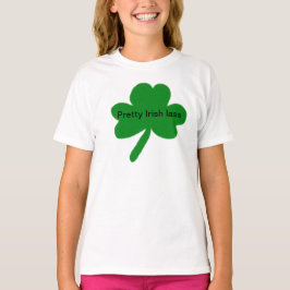 Hübsch Irish Lass Kleeblatt T - Shirt