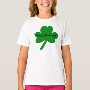 Hübsch Irish Lass Kleeblatt T - Shirt