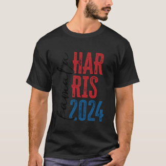 Hübsch Kamala Harris Shirt 2024 Grunge Script Femi