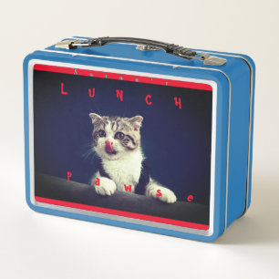 Hübsch Kitten Metal Lunch Box