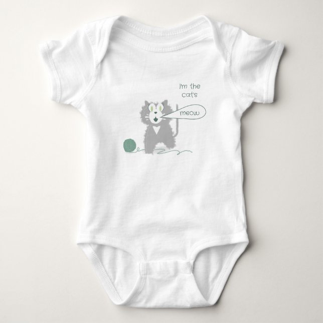 Hübsch Kitty Baby Strampler (Vorderseite)