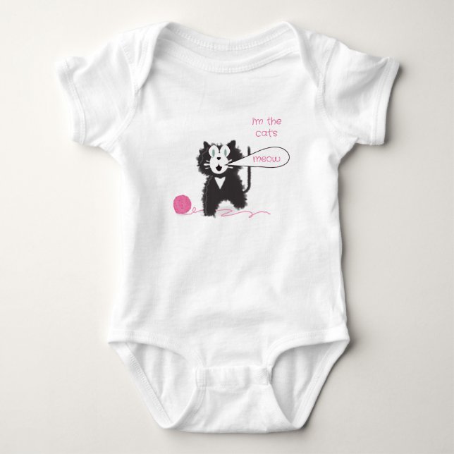 Hübsch Kitty Baby Strampler (Vorderseite)