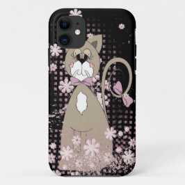 Hübsch Kitty in den Gänseblüten Case-Mate iPhone Hülle