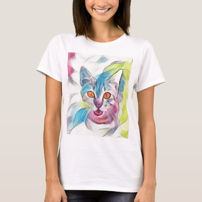Hübsch Kitty T-Shirt (Vorderseite)