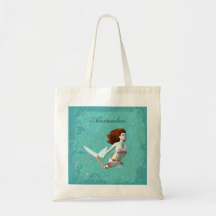 Hübsch Koi Mermaid schwimmen unter Wasser Tragetasche
