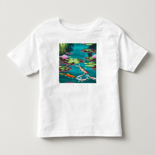 Hübsch Koi Pond Kleinkind T-shirt (Vorderseite)
