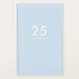Hübsch Light Blue School Planer