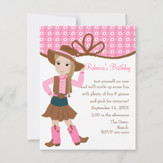 Hübsch Lil' Cowgirl! Einladung