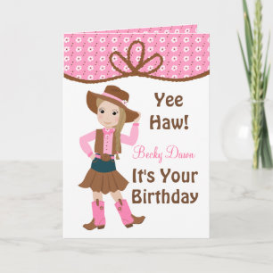 Hübsch Lil' Cowgirl Karte