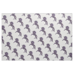 Hübsch Lila Boho Unicorn Stoff
