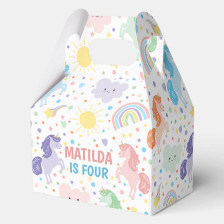 Hübsch Little Unicorns Party Geschenkboxen Gefalle Geschenkschachtel