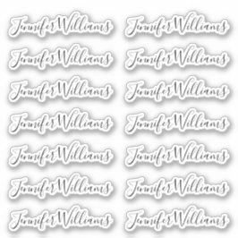 Hübsch + Modern Calligrafy Script Name Aufkleber