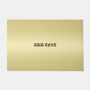 Hübsch Modern Gradient Gold Hintergrund, DIY TEXT Fußmatte
