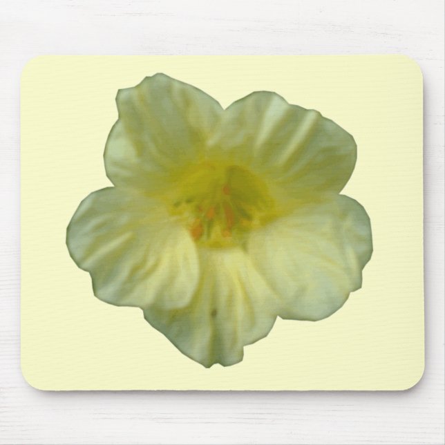 Hübsch Nasturtium Blume Mousepad (Vorne)