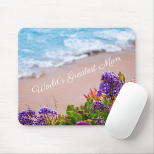 Hübsch Ocean Florals Sandy Beach Mthers Day Mousepad