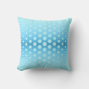 Hübsch Ombre Blau und Peach Geometric Kissen