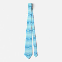 Hübsch Ombre Blau und Peach Geometric Krawatte
