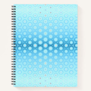 Hübsch Ombre Blau und Peach Geometric Notizbuch