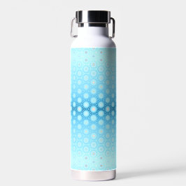 Hübsch Ombre Blau und Peach Geometric Trinkflasche