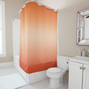 Hübsch Ombre Hot Summer Orange & Apricot Gradient Duschvorhang