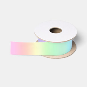 Hübsch Ombre Pastel Rainbow Satinband