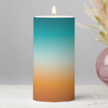 Hübsch Ombre Sunny Orange & Aquamarin Blue Gradien
