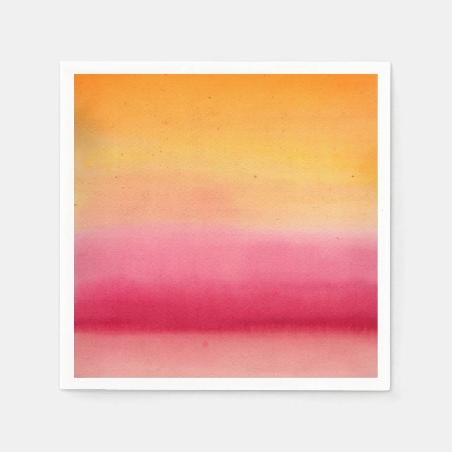 Hübsch Orange Rosa Farbe Serviette (Vorderseite)