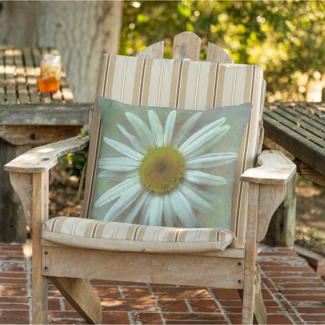 Hübsch Painted Daisy Kissen (Stuhl )