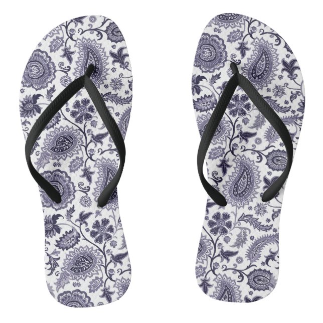 Hübsch Paisley Pattern Flip Flops (Fußbett)