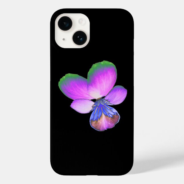 Hübsch Pansy Case-Mate iPhone Hülle (Rückseite)