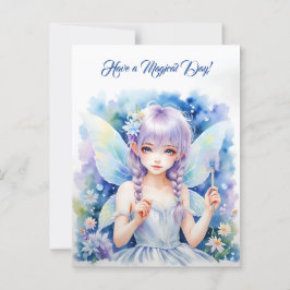 Hübsch Pastel Fairy Postkarte