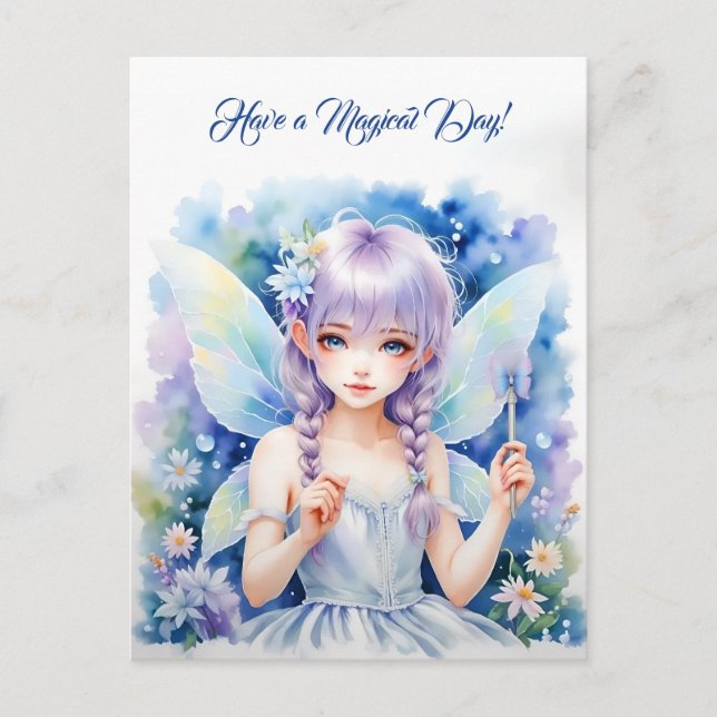 Hübsch Pastel Fairy Postkarte (Vorderseite)