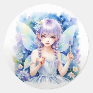 Hübsch Pastel Fairy Runder Aufkleber