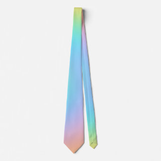 Hübsch Pastel Rainbow Gradient Neck Tie Krawatte