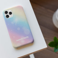 Hübsch Pastel Rainbow Sparkle Girly Personalisiert